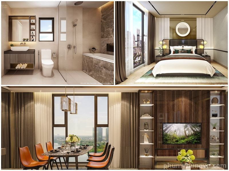 Căn hộ 2PN-68-79m² view công viên – The Aurora Phú Mỹ Hưng